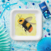 Waterverf bij papieren bordje (Feest)