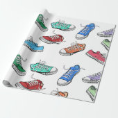 Waterverf bij uitvoering cadeaupapier (Uitgerold)