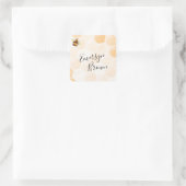 Waterverf bij vierkante sticker (Tas)