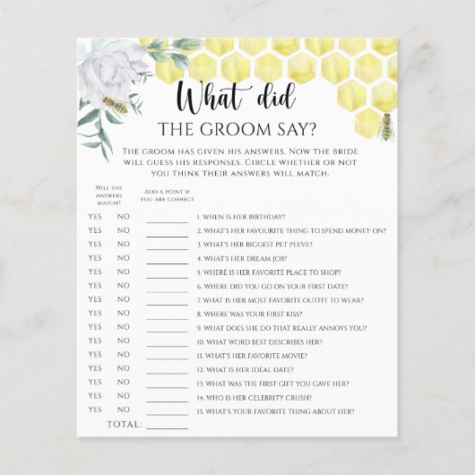 Waterverf bij, wat zei de bruidegom bruidsspel (Voorkant)