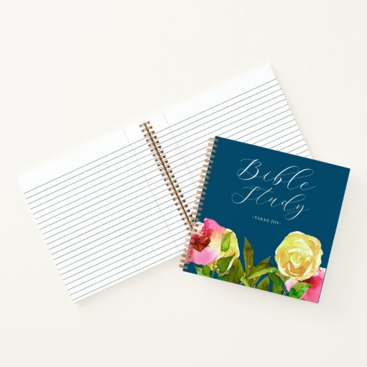 Waterverf Bijbel Studie Tijdschrift Notitieboek (Binnen)