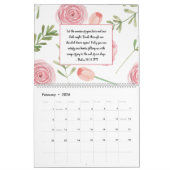 Waterverf Bijbelscripts - Maandelijks Kalender (Feb 2026)