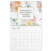 Waterverf Bijbelscripts - Maandelijks Kalender (Mar 2027)