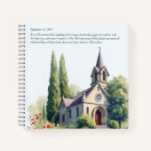 Waterverf Bijbelvers Katholieke Kerk Notitieboek (Voorkant)