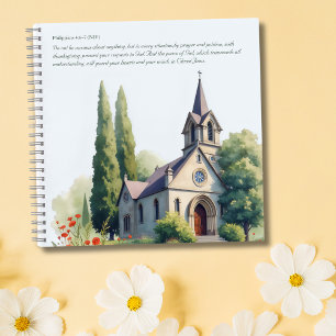 Waterverf Bijbelvers Katholieke Kerk Notitieboek