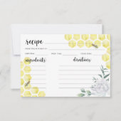 Waterverf Bijen Bloemen - Receptenkaart (Voorkant)