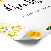 Waterverf bijen Drinken helpen uzelf Poster (Hoek)