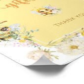 Waterverf Bijen Kaarten en geschenken Poster (Hoek)