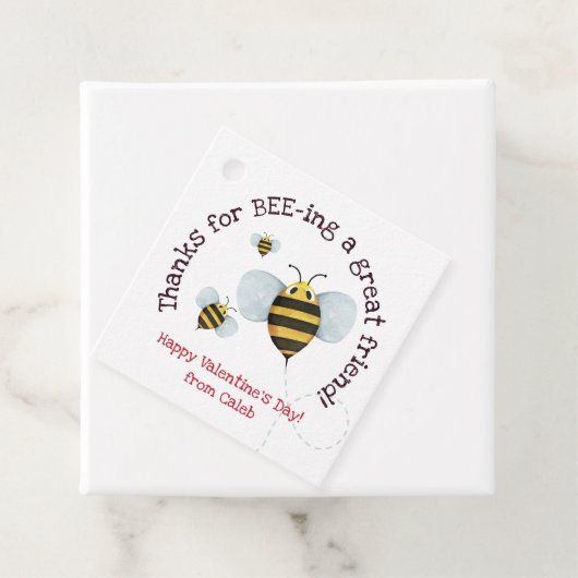 Waterverf Bijen Valentijn Label (In situ)