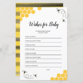 Waterverf bijen wil Baby spelen (Voorkant / Achterkant)