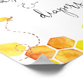 Waterverf bijenboeken en diapers poster (Hoek)