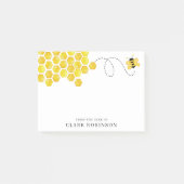 Waterverf bijenhoning van het bureau van aangepast post-it® notes (Voorkant)