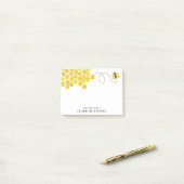 Waterverf bijenhoning van het bureau van aangepast post-it® notes (Op bureau)
