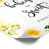 Waterverf bijenkorpjes zijn zoet Poster (Hoek)