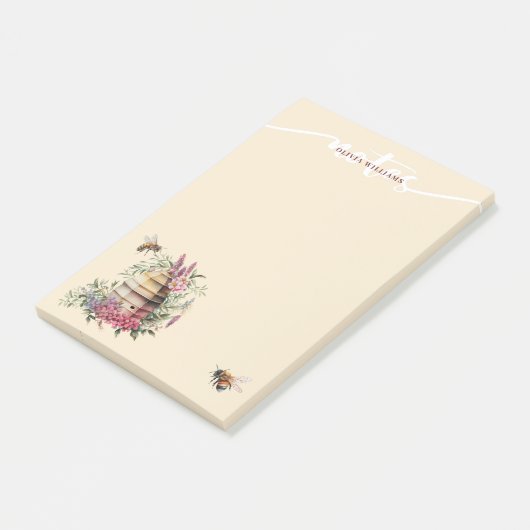 Waterverf bijenkorven notities post-it® notes (Schuin)