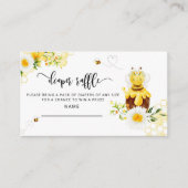 Waterverf Bijenluier Raffle Ticket Behuizing Kaart (Voorkant)