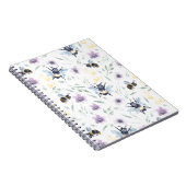 Waterverf-bijenpatroon Notitieboek (Rechterzijde)