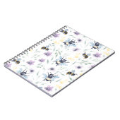 Waterverf-bijenpatroon Notitieboek (Linkerzijde)