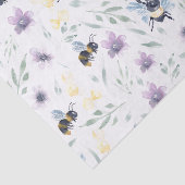 Waterverf-bijenpatroon Tissuepapier (Detail)