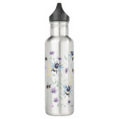 Waterverf-bijenpatroon Waterfles (Links)