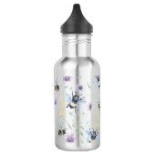 Waterverf-bijenpatroon Waterfles (Links)