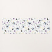 Waterverf-bijenpatroon Yogamat (Achterkant (horizontaal))