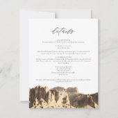 Waterverf bijgeloof berg details Kaart (Voorkant)