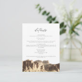 Waterverf bijgeloof berg details Kaart (Staand voorkant)