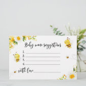 Waterverf bijnaam baby briefpapier (Staand voorkant)