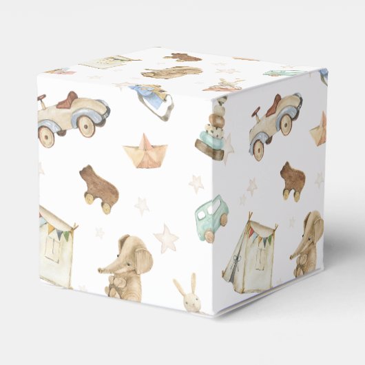  Waterverf bijtring Baby shower Bedankdoosjes (Achterkant)