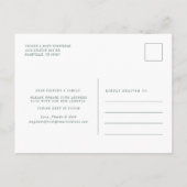 Waterverf Binnenshuis Plant Botanische beweging Aankondigingskaart (Achterkant)