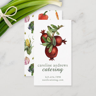 Waterverf Biologische Granaatappel Visitekaartje