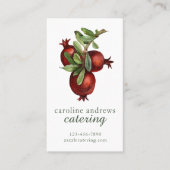 Waterverf Biologische Granaatappel Visitekaartje (Voorkant)