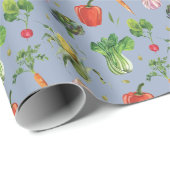 Waterverf biologische groenten cadeaupapier (Rol Hoek)