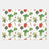 Waterverf biologische groenten inpakpapier vel (Voorkant 2)