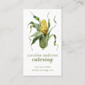 Waterverf biologische maïs visitekaartje (Voorkant)