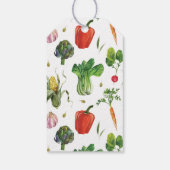 Waterverf biologische paprika cadeaulabel (Achterkant)