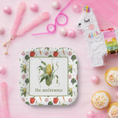 Waterverf biologische producten maïs papieren bordje (Feest)