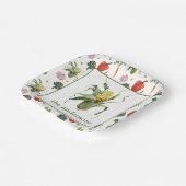 Waterverf biologische producten maïs papieren bordje (Gebogen)