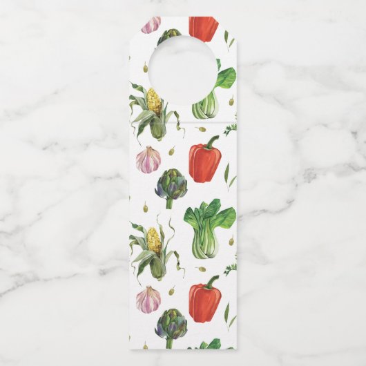 Waterverf biologische Tangerines Flessenhanger (Achterkant)