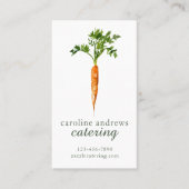 Waterverf Biologische Wortel Visitekaartje (Voorkant)