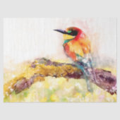 Waterverf Bird 1 ontlepagina Wall Art Tissuepapier (Voorkant)