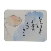 Waterverf Bird - 2024 jaar tekst Magneet (Horizontaal)