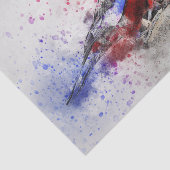 Waterverf Bird 4 ontlepagina Wall Art Tissuepapier (Detail)