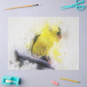 Waterverf Bird 5 ontlepagina Wall Art Tissuepapier (Craft)