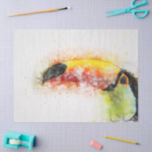 Waterverf Bird 7 Decoupage Wall Art Tissuepapier (Craft)