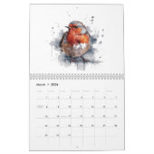 Waterverf Bird Collectie, op maat Kalender (Mar 2026)
