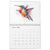 Waterverf Bird Collectie, op maat Kalender (Jan 2026)
