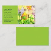 Waterverf Bird House makelaar Visitekaartje (Voorkant / Achterkant)