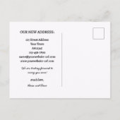 Waterverf Bird House Nieuw adres Aankondigingskaart (Achterkant)